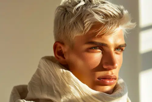 Dégradé à blanc pour homme : techniques et astuces pour une coupe parfaite