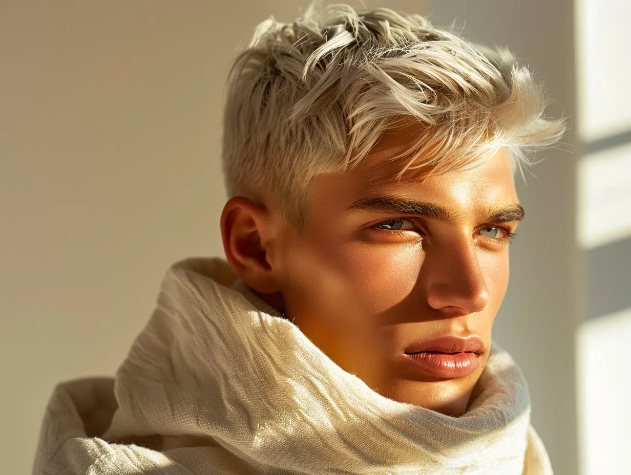 Dégradé à blanc pour homme : techniques et astuces pour une coupe parfaite