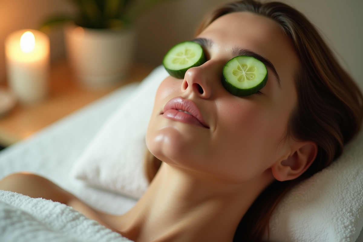 Temps de pose pour concombre sur le visage : découvrez la durée idéale !