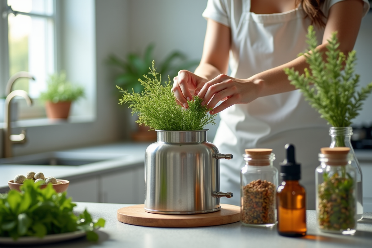 distillation herbes