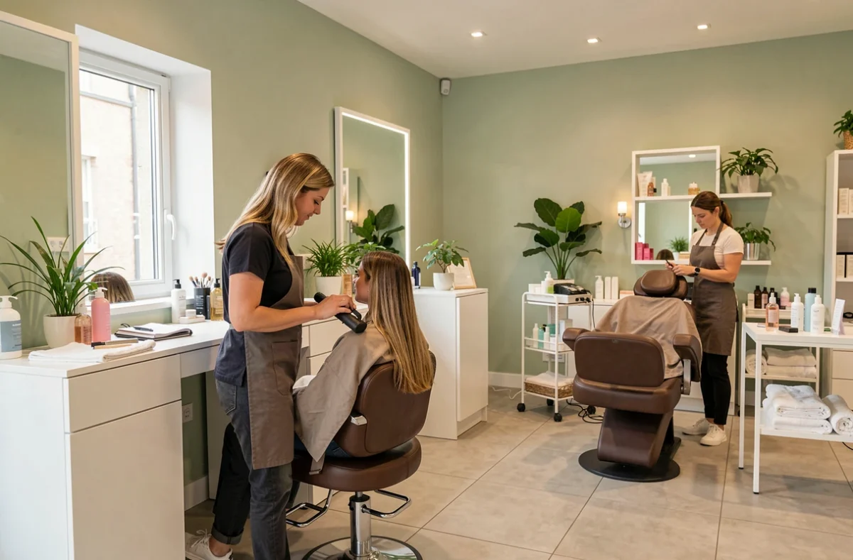 Institut mixte Monconseil Beauté et Coiffure à Tours réunissant un espace coiffure et un espace soin dans un cadre apaisé